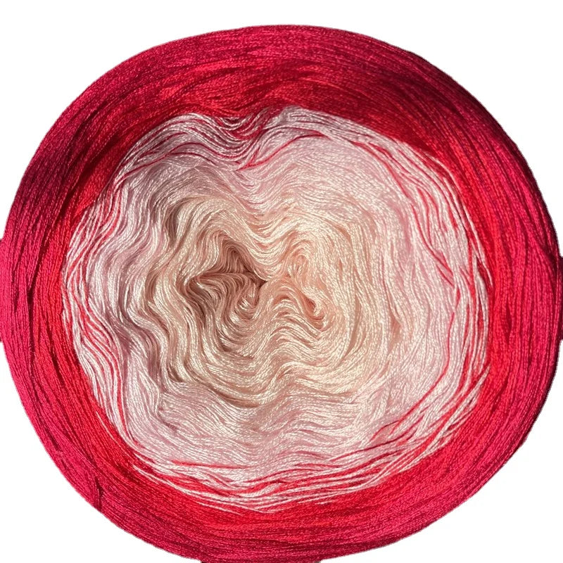 300g Cake Gradient Color Crocheted Shawl Blanket DIY