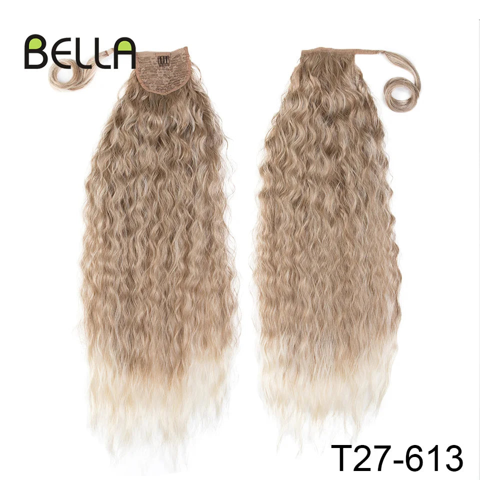 Bella Curly Synthetic Hair Ponytail Extensions 30 Inch