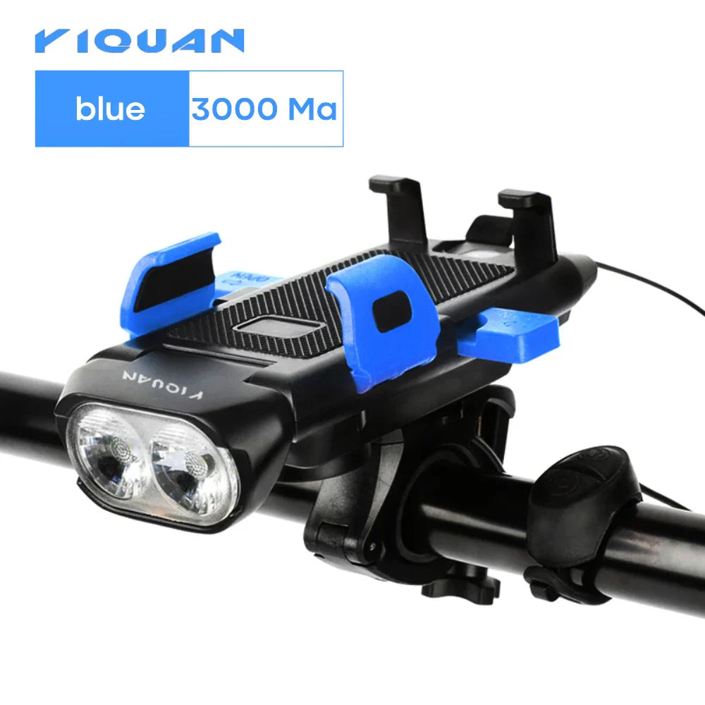 Multi-Function 4 in 1 Light Flashlight Bike Horn