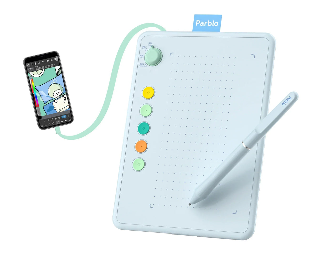 Parblo Ninos Q Graphic Tablet Digital Drawing Tablet