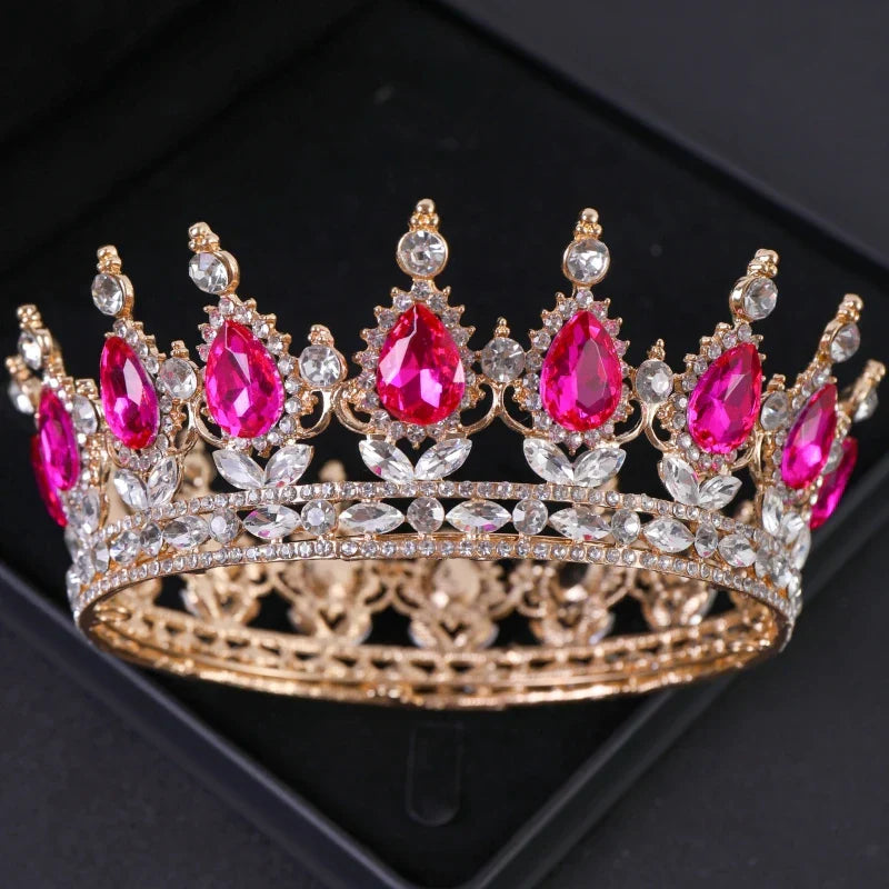 Luxury Crystal Crown Tiara For Women Bride Rhinestone
