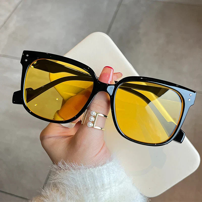 OEC CPO Square Goggles Sunglasses Women Fashion Oversized