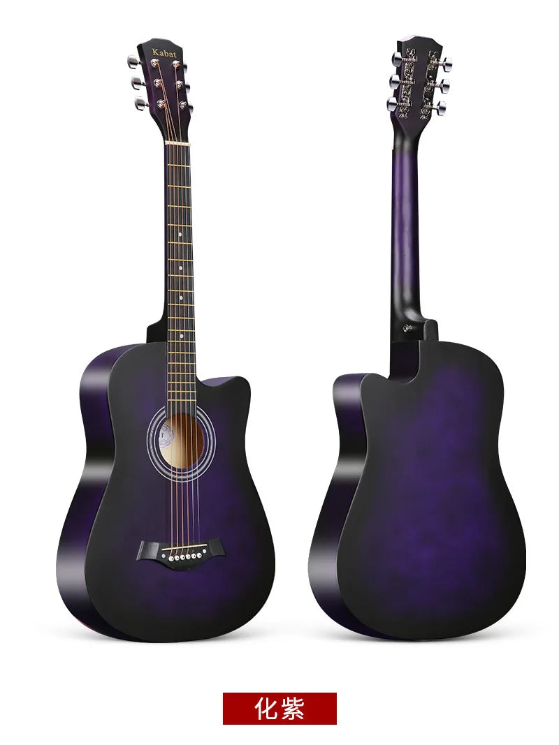 VZb 38-inch folk acoustic guitar beginners practice guitar