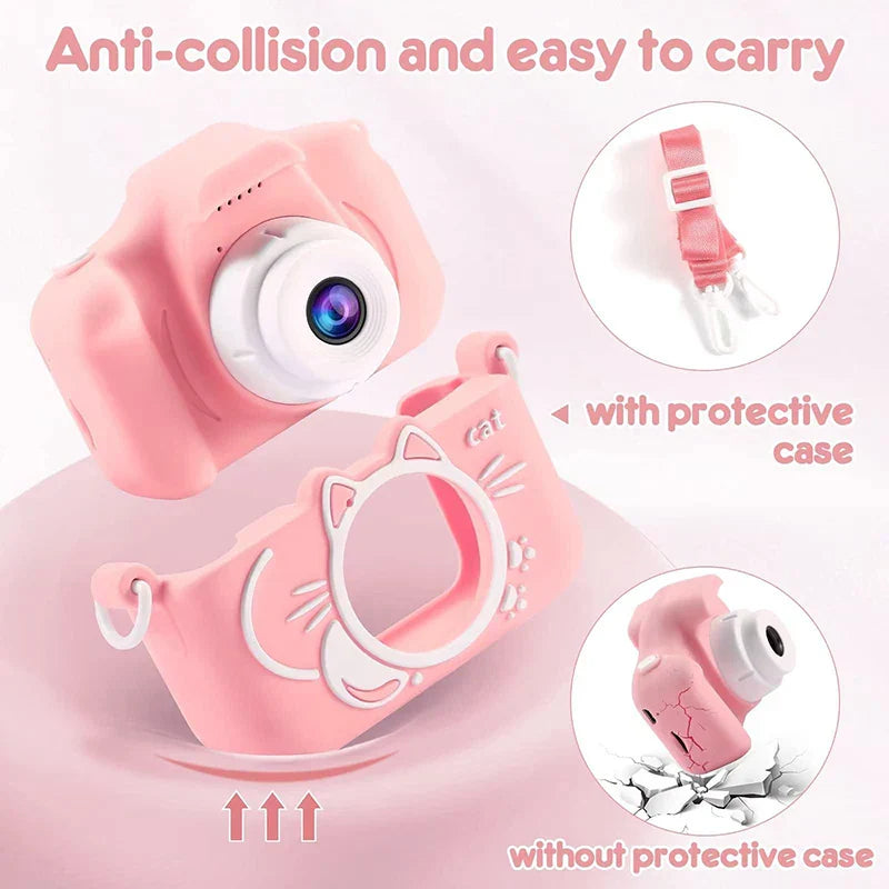 Kids Camera Toys 2 inch Screen HD Cartoon