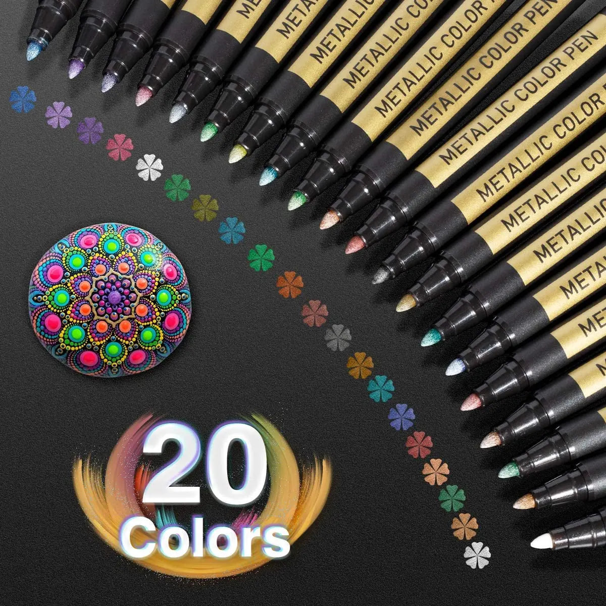 10/20 Color Metallic Paint Marker Pen Permanent Writing