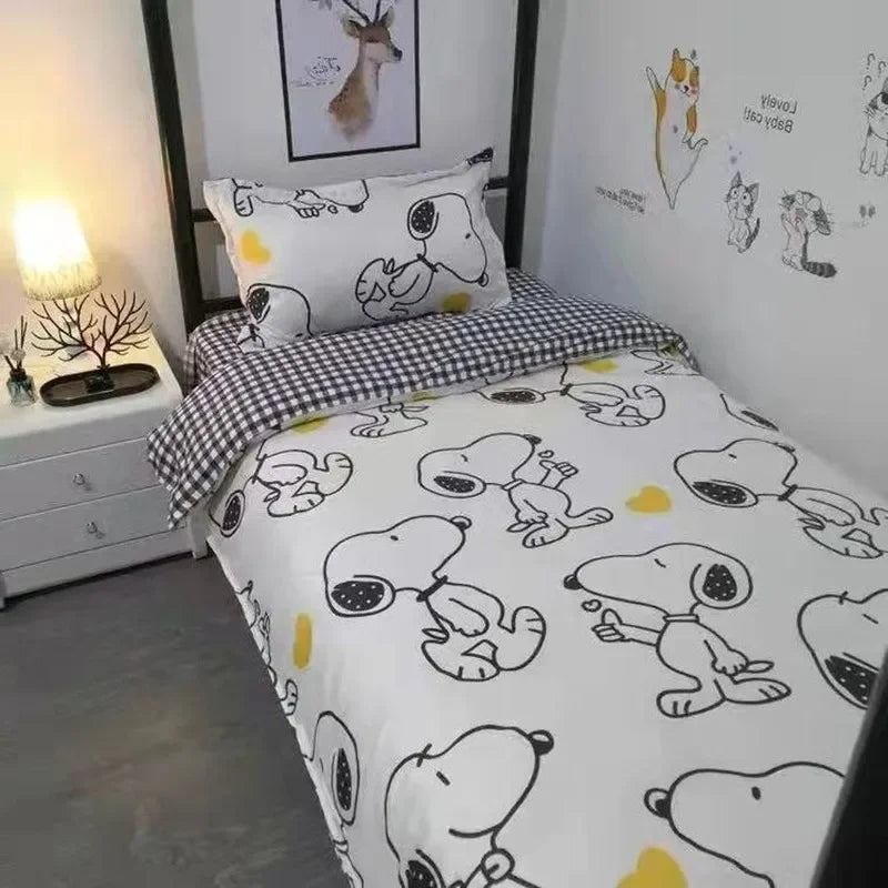 Snoopy girl boy Cartoon bed sheet pillowcase cartoon