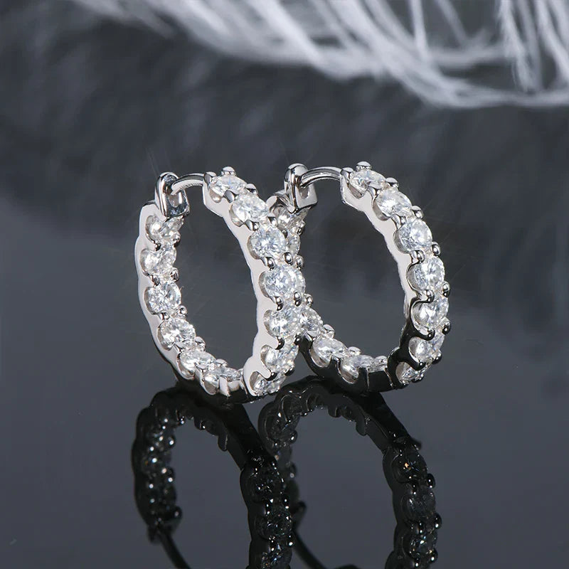 IOGOU Hoops 100% 925 Sterling Silver Real 3mm