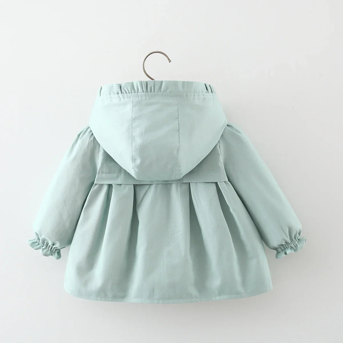 Spring and Autumn Girls Long sleeved Solid Color