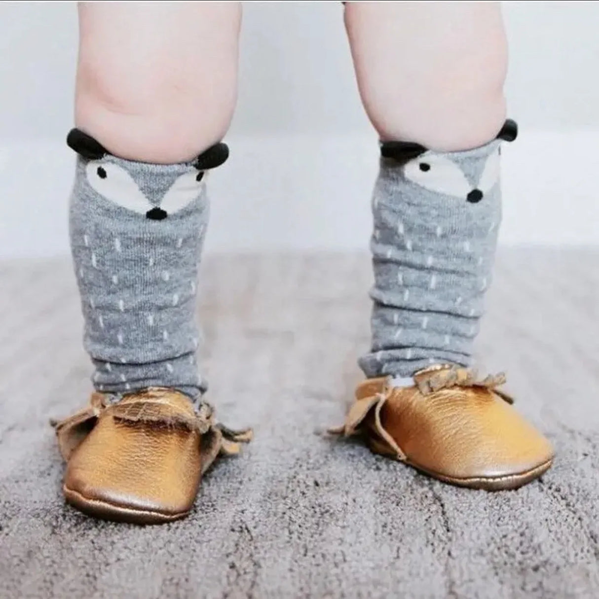 Baby Cartoon Fox Girls Leg Warmer Cotton Cute