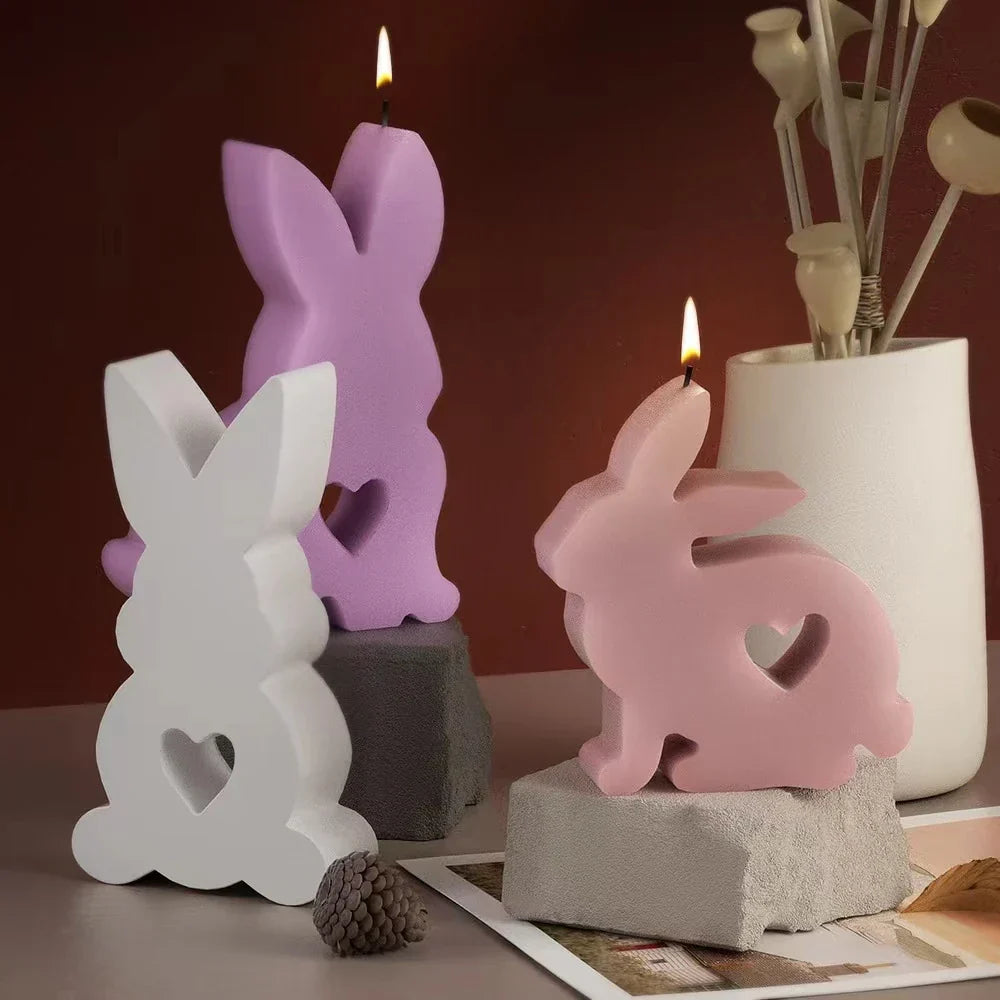 DIY Cement Gypsum Aromatherapy Silicone Mold Easter Love