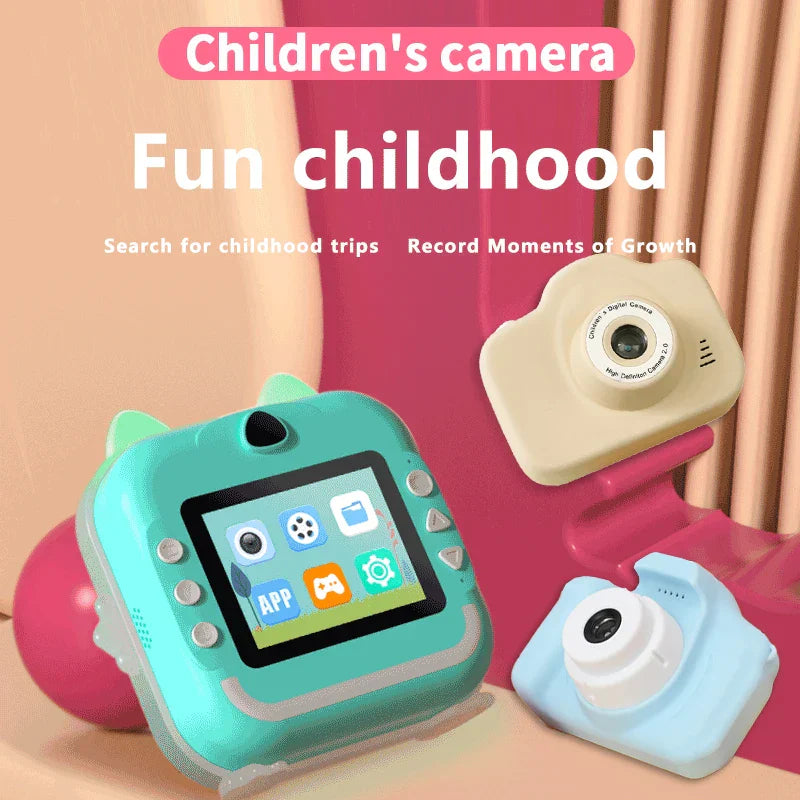 Children 1080P HD Digital Camera Toys Instant Print