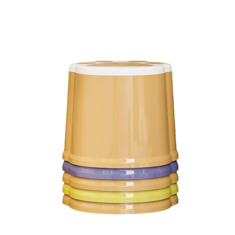 Thickened small stool plastic chair for shoes stool