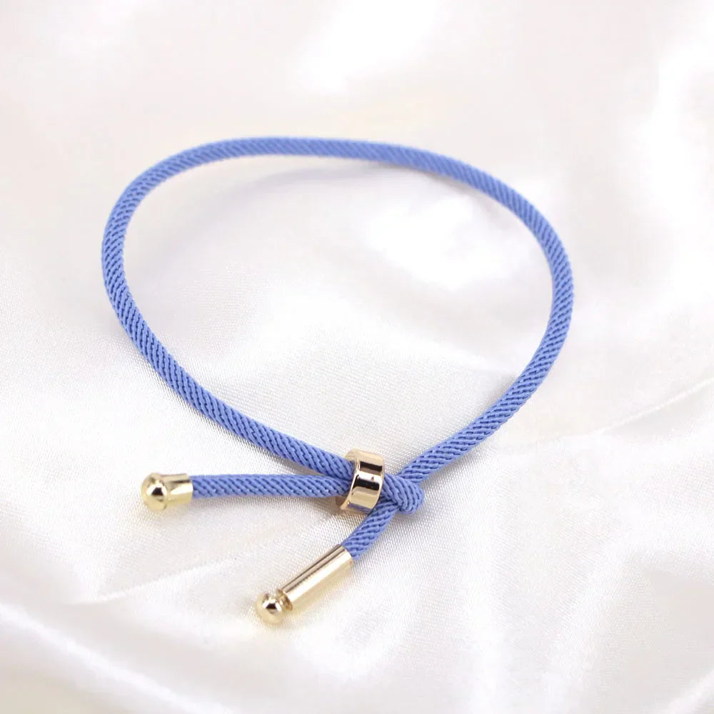 50PCS, Colorful Thread Rope Couple Bracelet Gold Copper