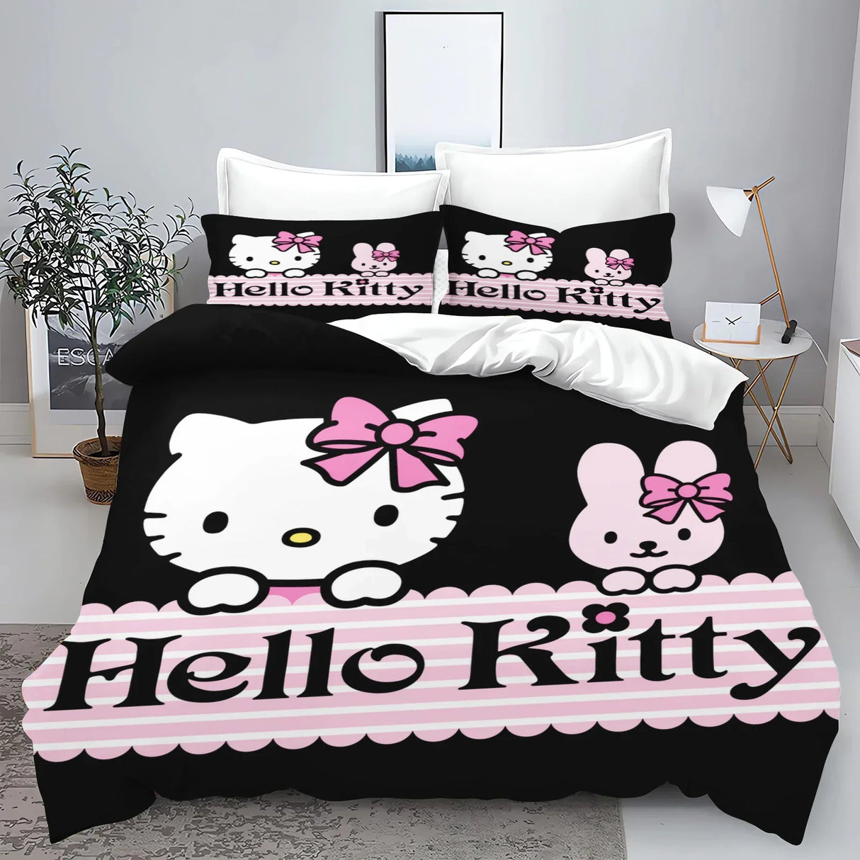 Hello Kitty With Pillowcase Bedding Set Duvet Cover