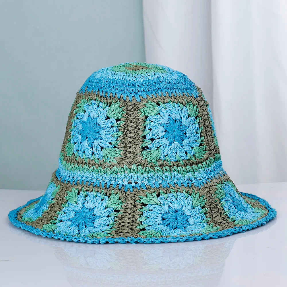 NEW 2022 Womens Straw Hats crochet hat bucket