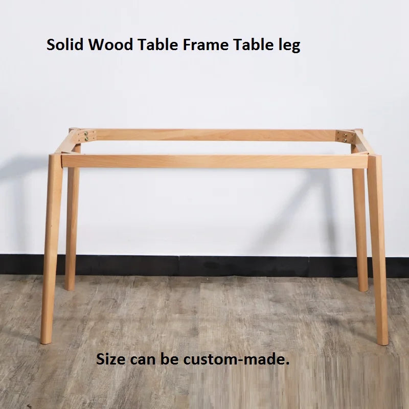 Custom Solid Wood Dining Table Legs, Beech Wooden