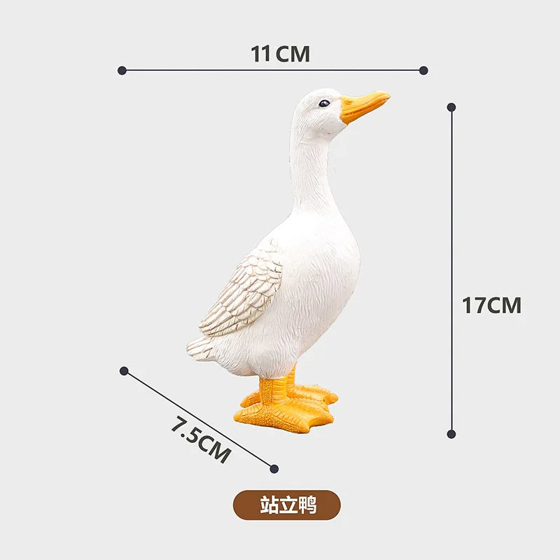 Cute Duck Resin Garden Statue Backyard Pond Ducks