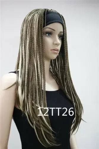 8-Color Long Straight Half Headband Wig for Women