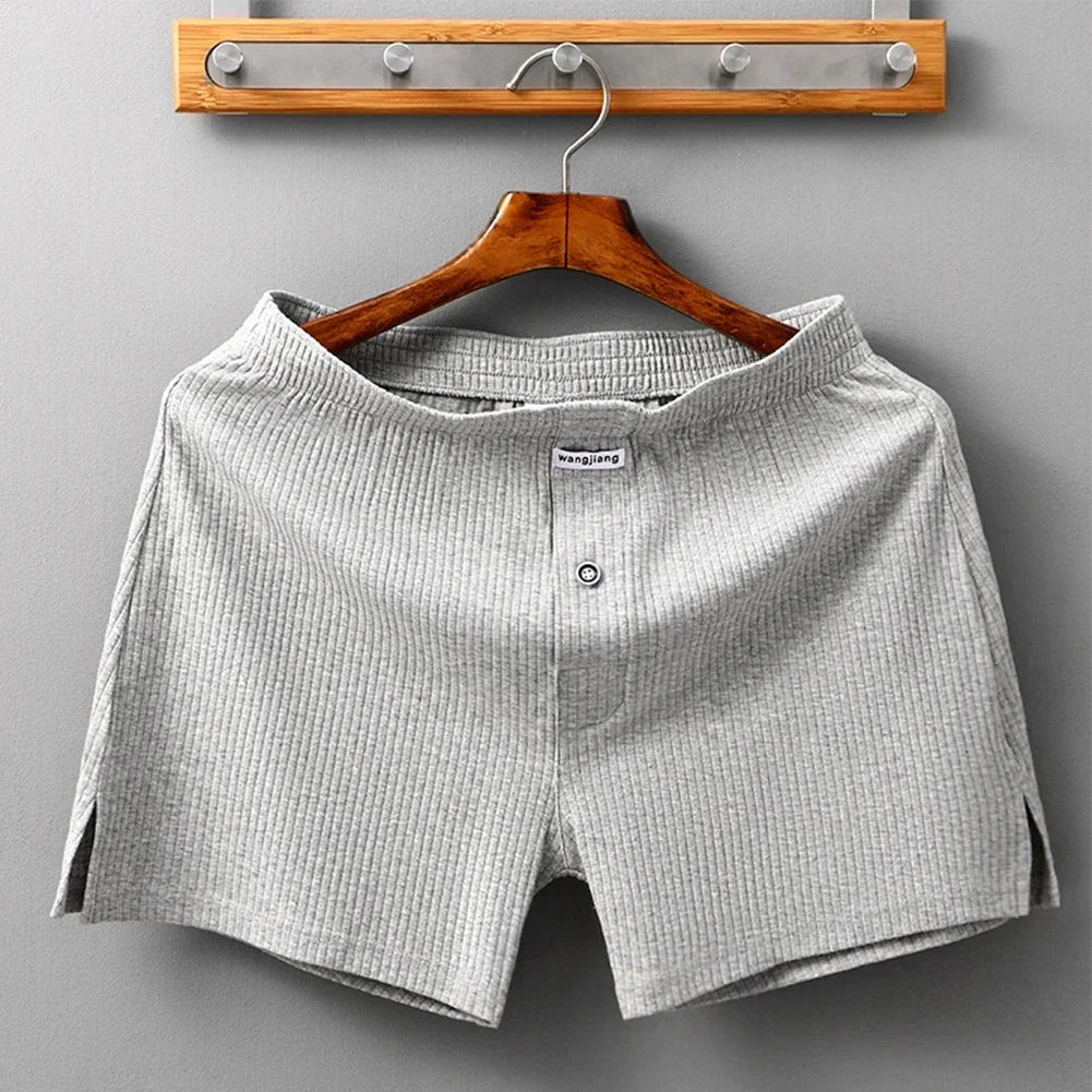 Sexy Men Cotton Boxer Briefs Convex Pouch Underwear
