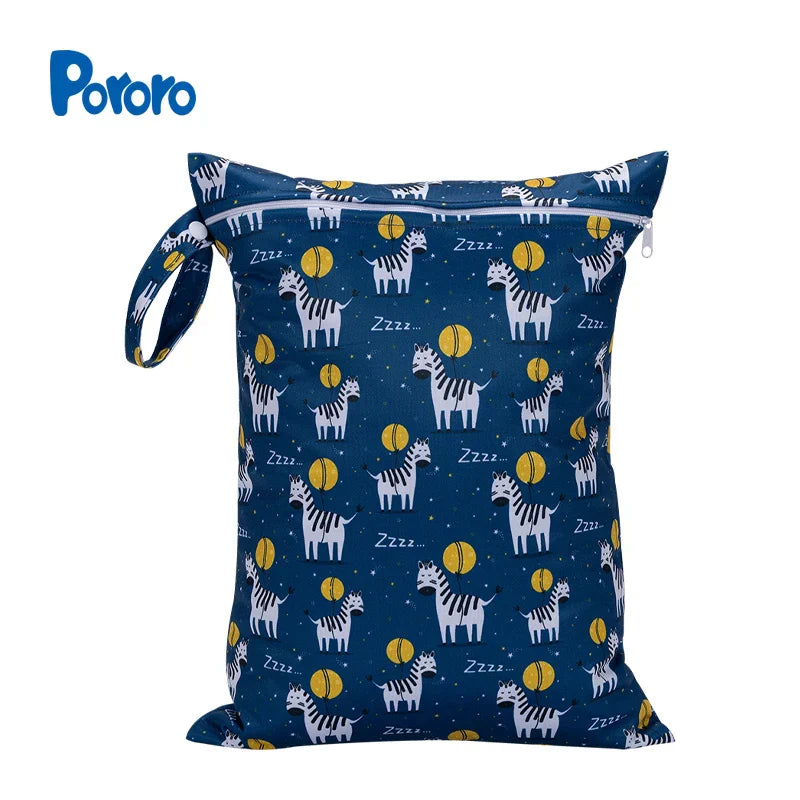 30*40cm Zippered Nappy Wetbags Waterproof Wet Dry Bag
