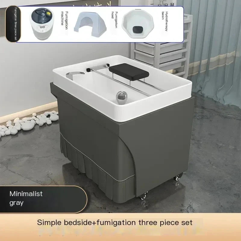 Head Spa Shampoo Chair Hair Stylist Sink Steam