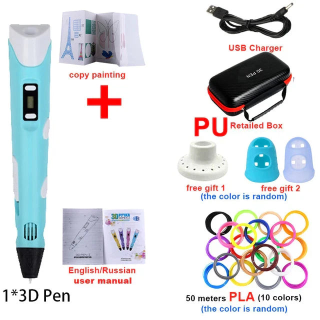 Creative 3D Printing Pen Set for Kids with