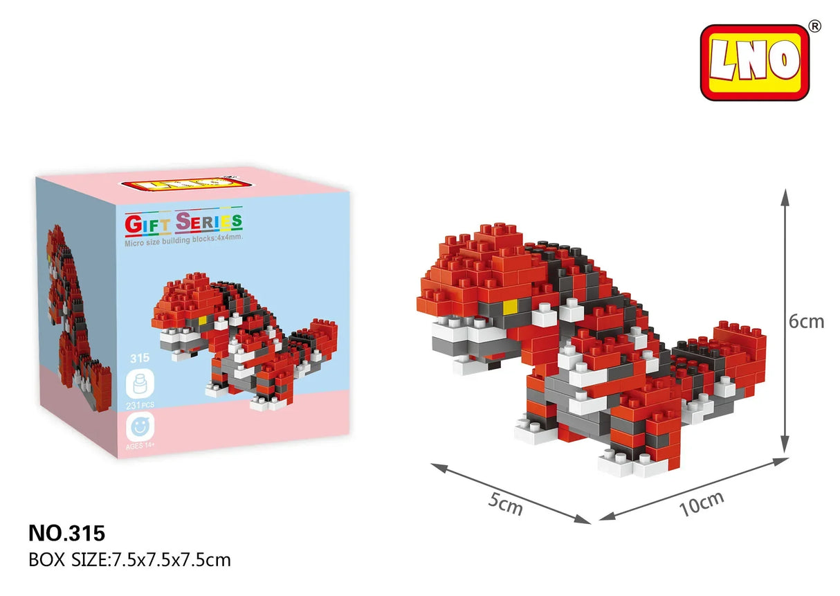 Pokemon Dracaufeu Cartoon Building Blocks Anime Characters Groudon