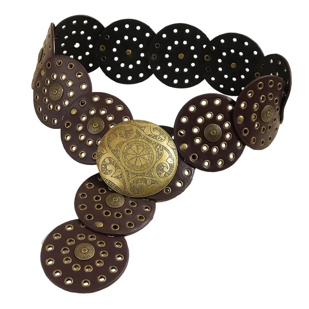 Women Belt Vintage Hollow Out Cowboy Style Lady