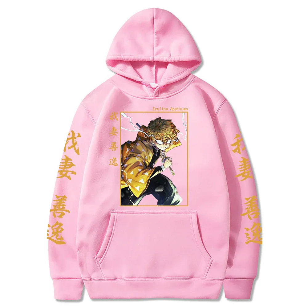 Demon Slayer Japan Anime Plus Size Hoodie Agatsuma