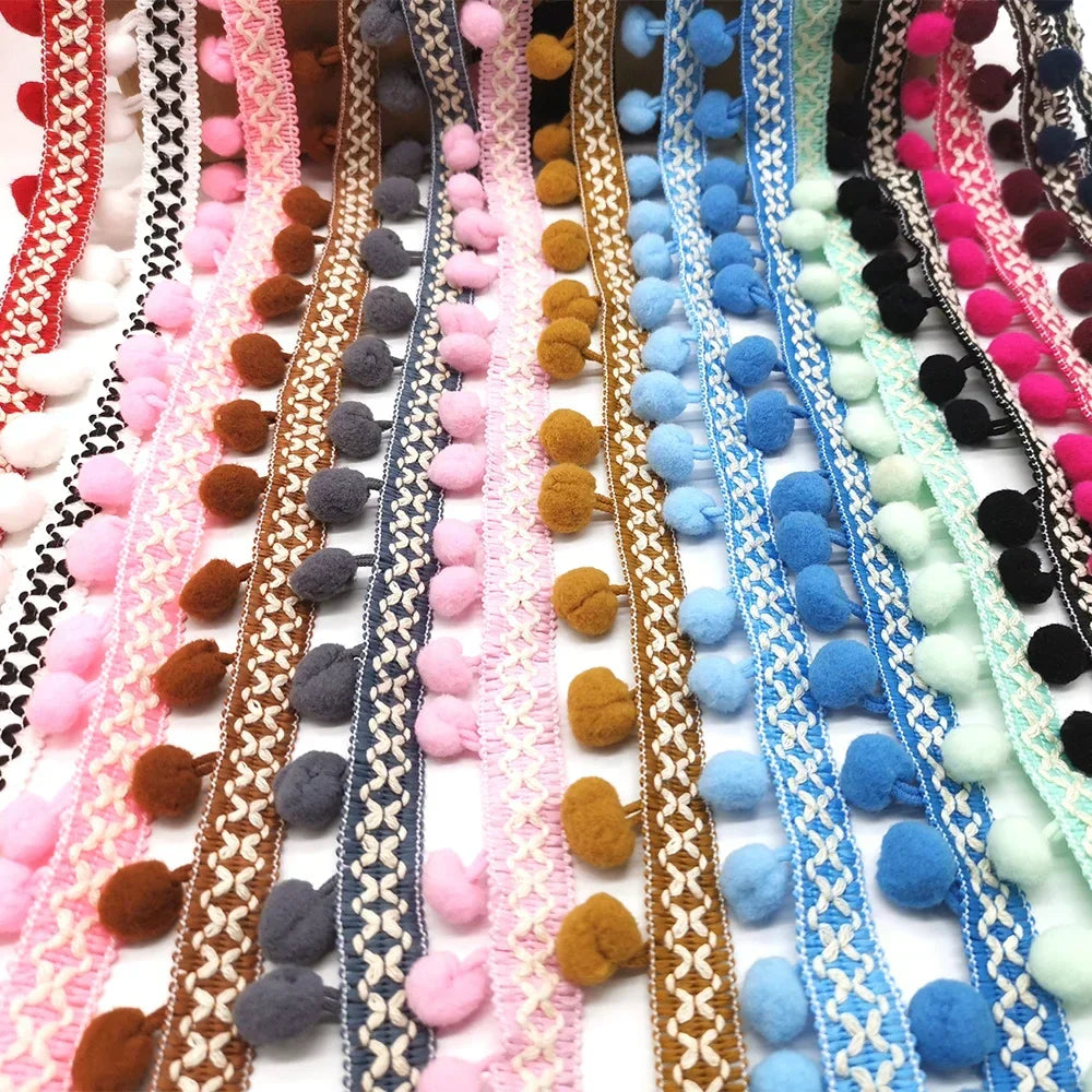 10yards Pom Pom Trim Lace Fabric Sewing Accessories