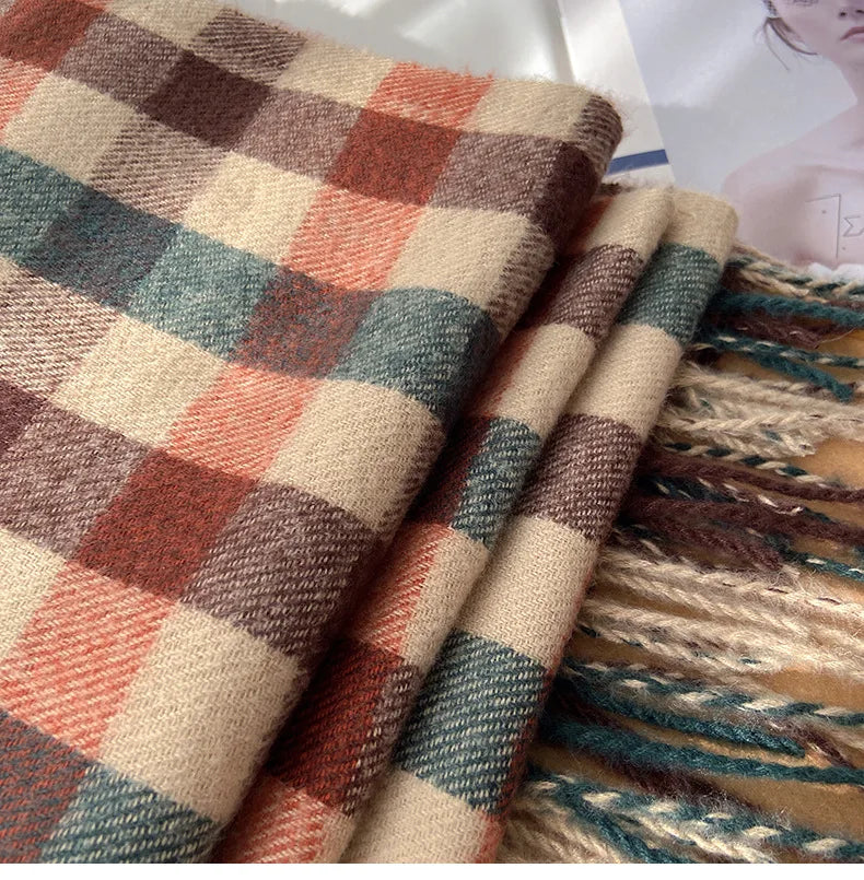 2023 Pamwallymensa Women's Scarf Winter Luxury Brand Tippet