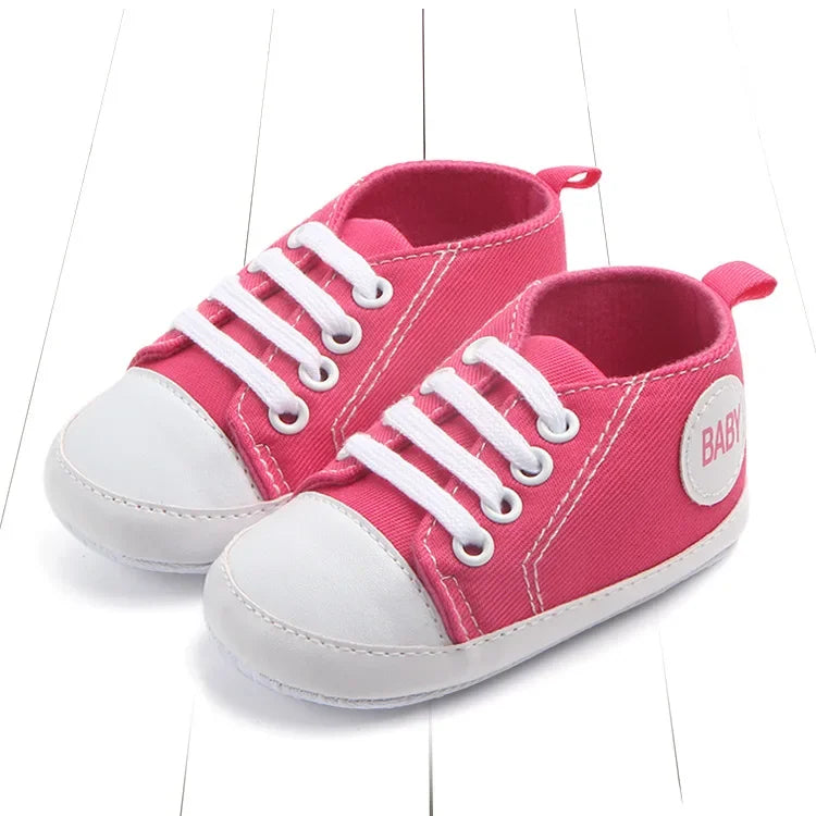 Baby Canvas Classic Sports Sneakers Newborn Baby Boys