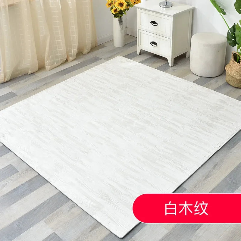 Wooden Interlocking Exercise Tiles Crawling Carpet And Rug
