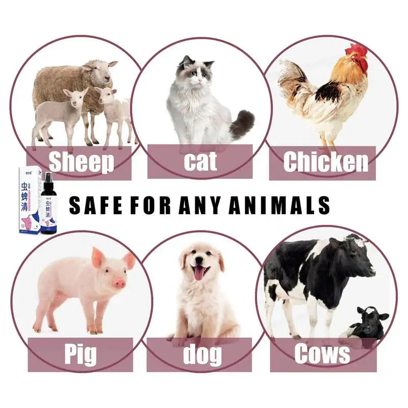 Fleas Lice Ticks Spray Mosquitoes Repellents Pet Friendly