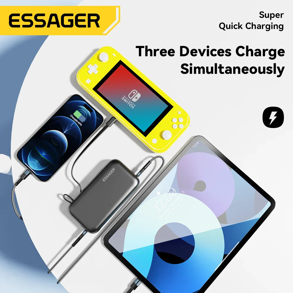 Essager Power Bank 15000mAh Portable Charger Powerbank PD