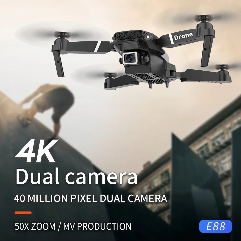 Lates New E88 Pro WIFI FPV Drone Wide