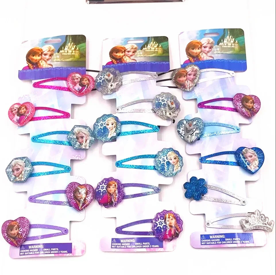 6PCS/Lot Hair Accessories Princess Elsa Anna Elastic Hair