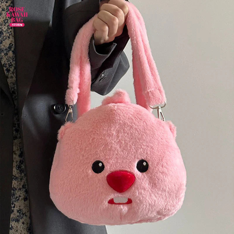 Kawaii Loopy Plush Bag Cute Soft Plush Handbag
