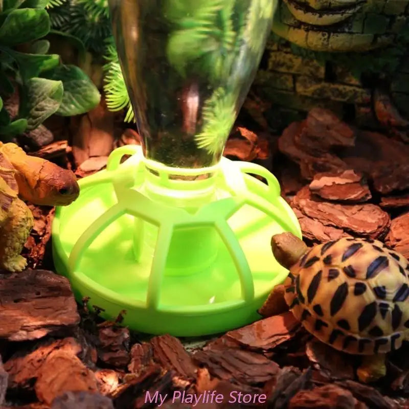 Reptile Water Drinker Feeder Water Dispenser Bottle Aquarium