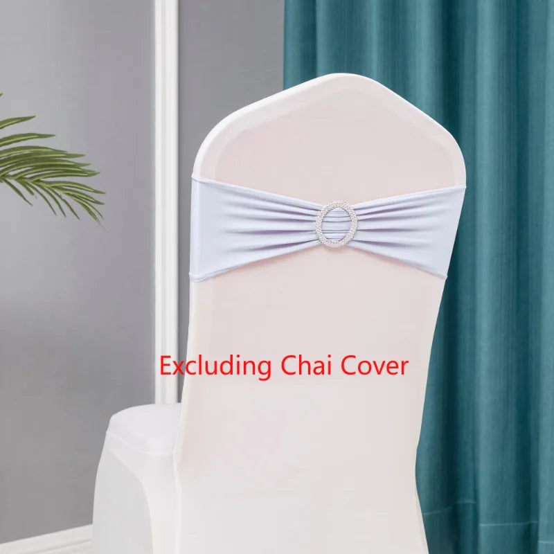 10pcs/lot Stretch Lycra Spandex Chair Covers Bands