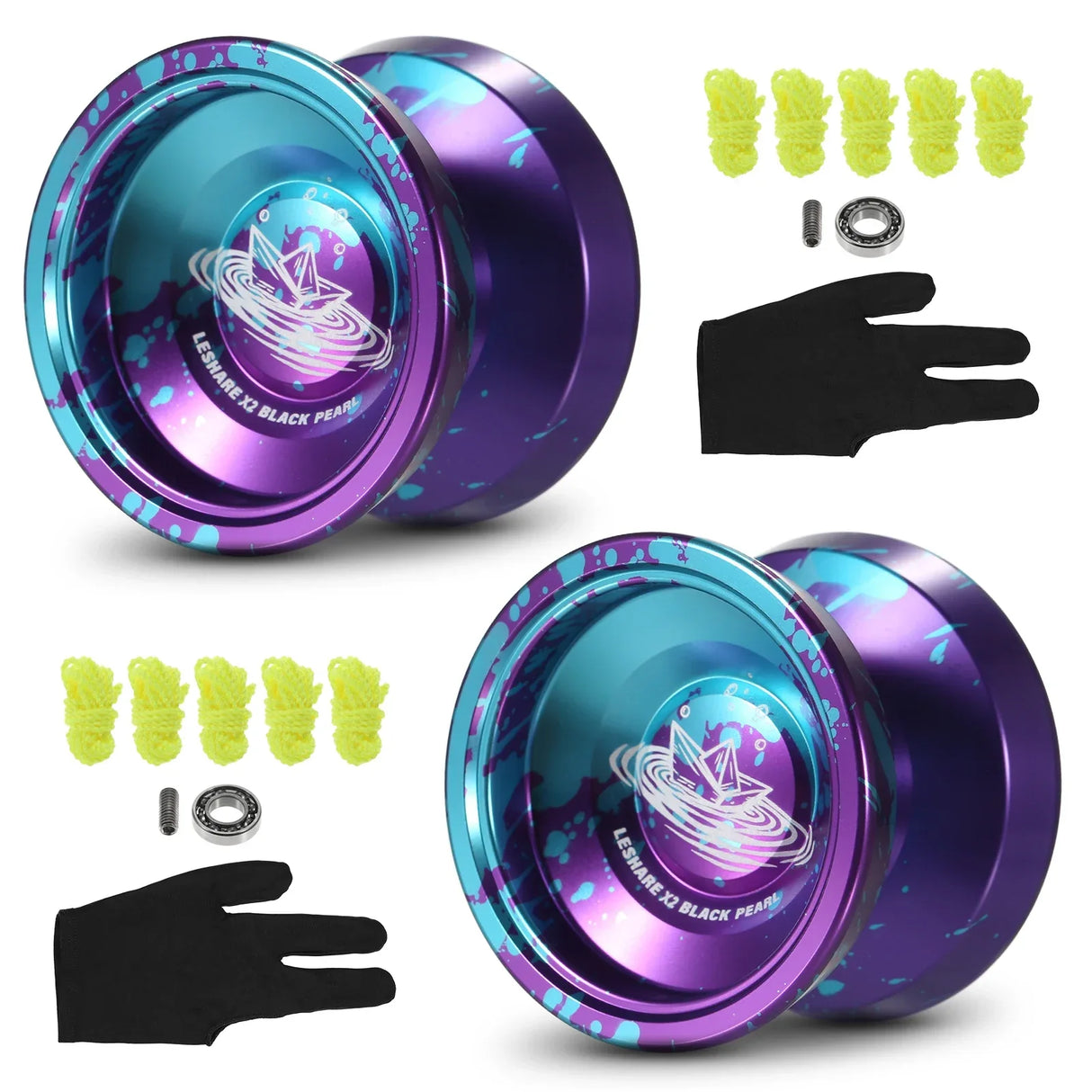 LESHARE Yoyo Ball Aluminum String Trick YoYo Balls