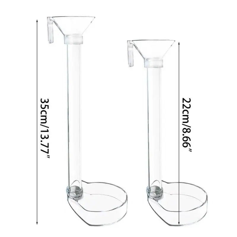1 Set Aquarium Acrylic Feeding Tube Bowl Aquarium