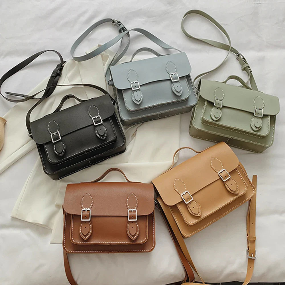 DIY Leather Cambridge Bag Handmade Sewing Women Crossbody