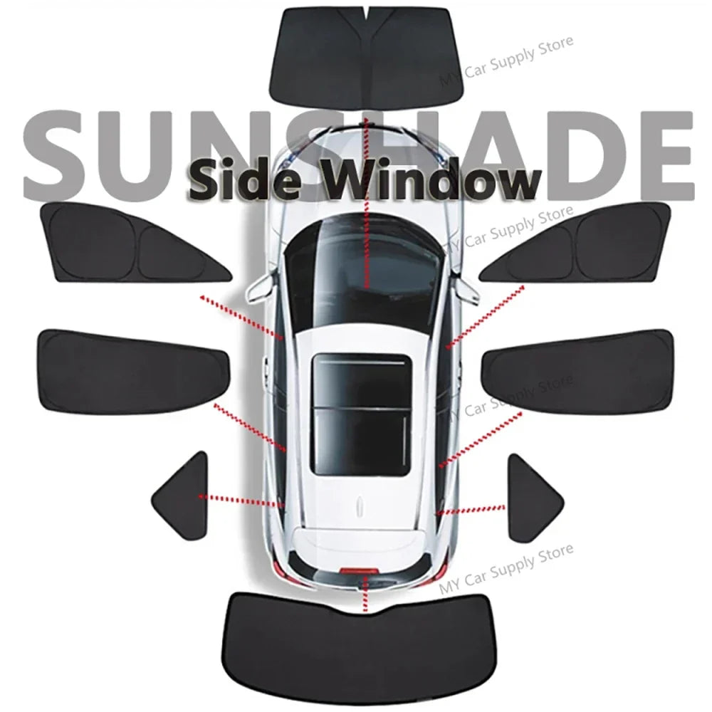 Car Side Window Sunshade Front Rear Windshield Privacy