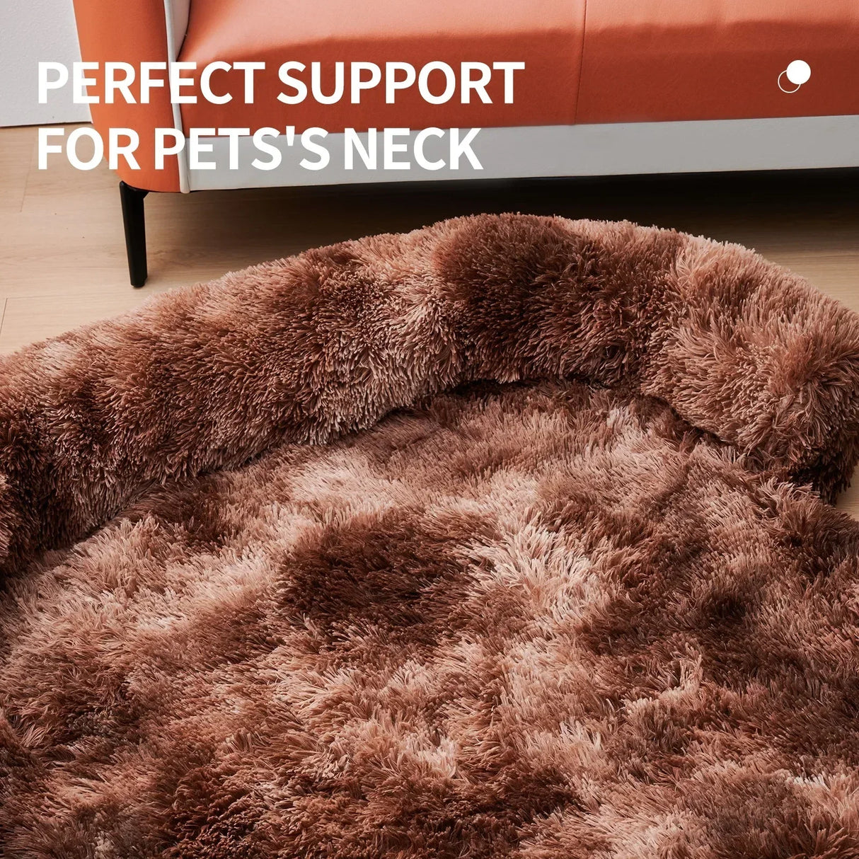 Calming Dog Bed Fluffy Plush Dog Mat for
