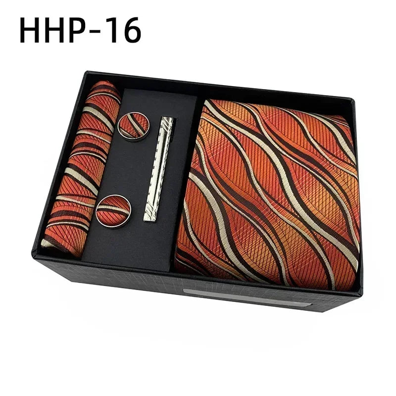 Luxury Tie Set Gift Box for Men Jacquard