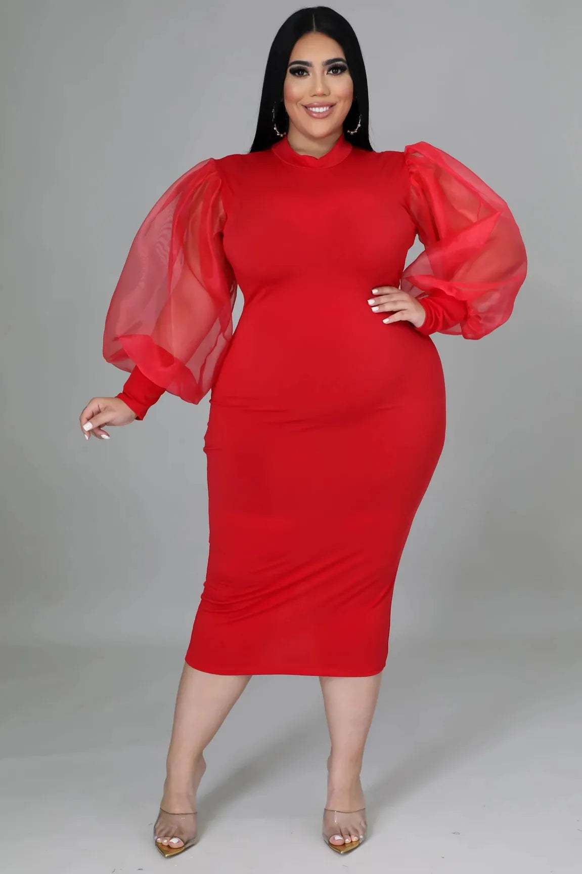 Plus Size Long Sleeve O Neck Sprint Autumn