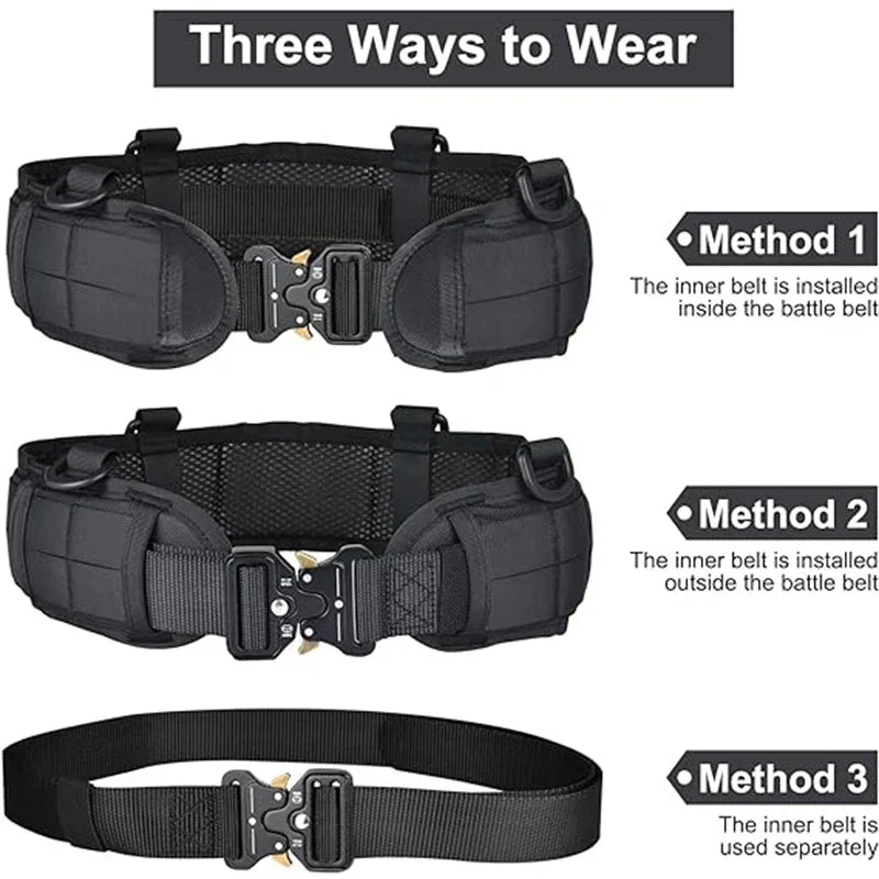 Men's Waist Belt Set Military Outdoor Hunting Tactical