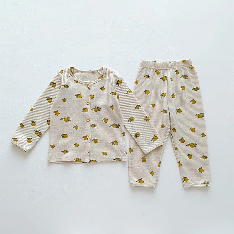 Baby Pajamas Set Loungewear Sleepwear for Kids Long