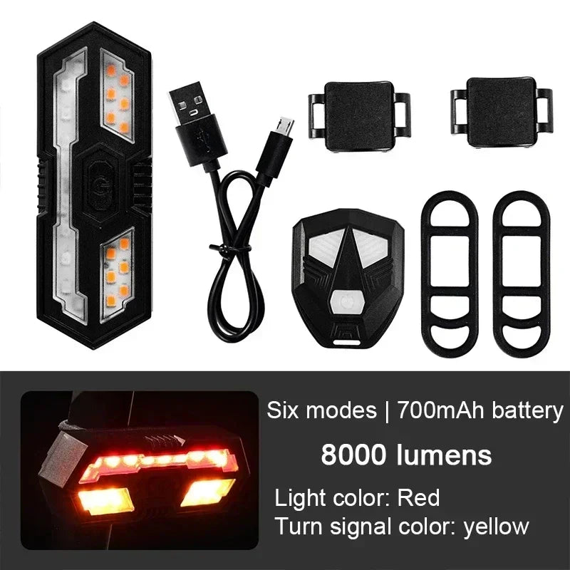 120dB Bicycle Horn Taillight with Turn Signal Bike